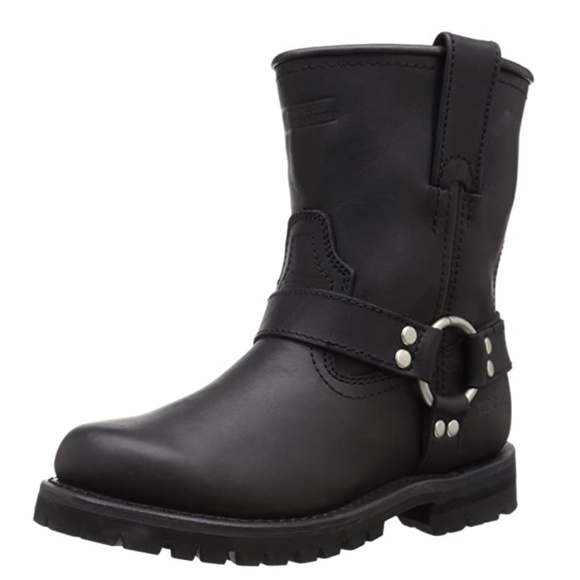 Ad Tec 8" Harness Boot Black Work Boot - Picture 1 of 5